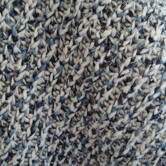 Jones New York Cardigan Shawl Sweater Vest Multicolored Gray Blue White Sz XL - Picture 5 of 10